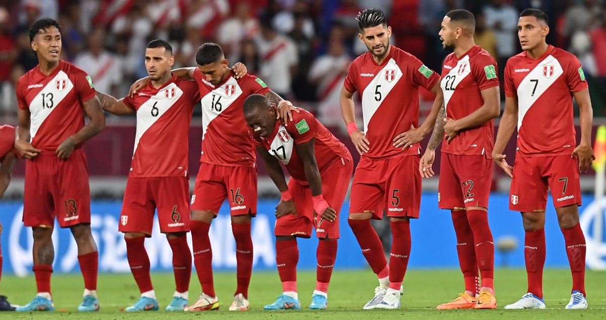 Perú luego de quedar eliminado de Catar 2022.