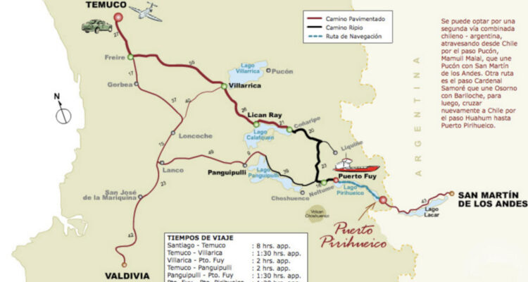 Ubicación de Puerto Pirehueico