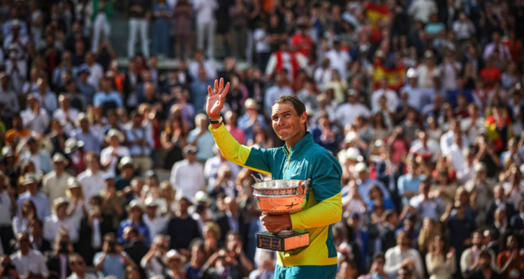 Rafael Nadal tras ganar Roland Garros.