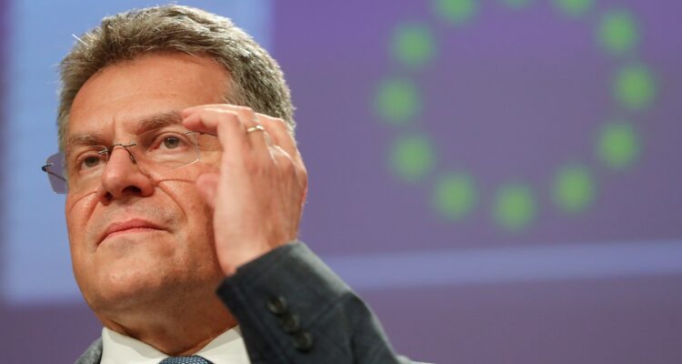 El vicepresidente del Ejecutivo comunitario responsable de las relaciones con Reino Unido, Maros Sefcovic..