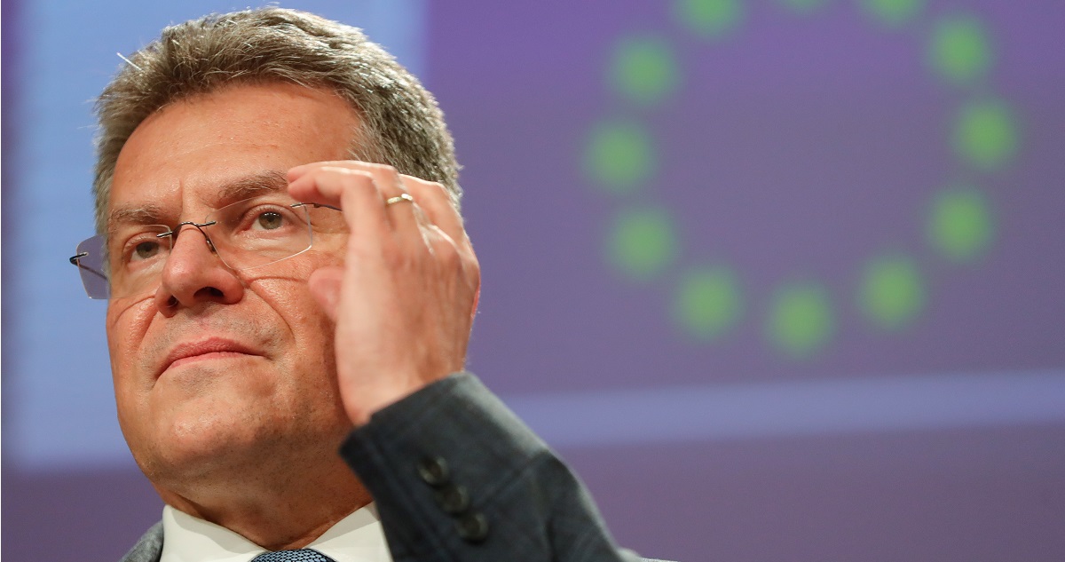 El vicepresidente del Ejecutivo comunitario responsable de las relaciones con Reino Unido, Maros Sefcovic..
