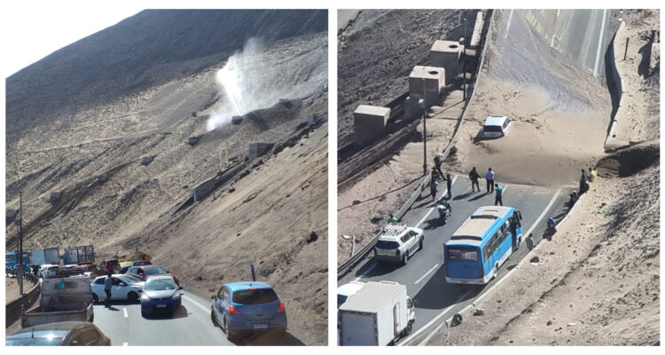 Deslizamiento de tierra en Iquique
