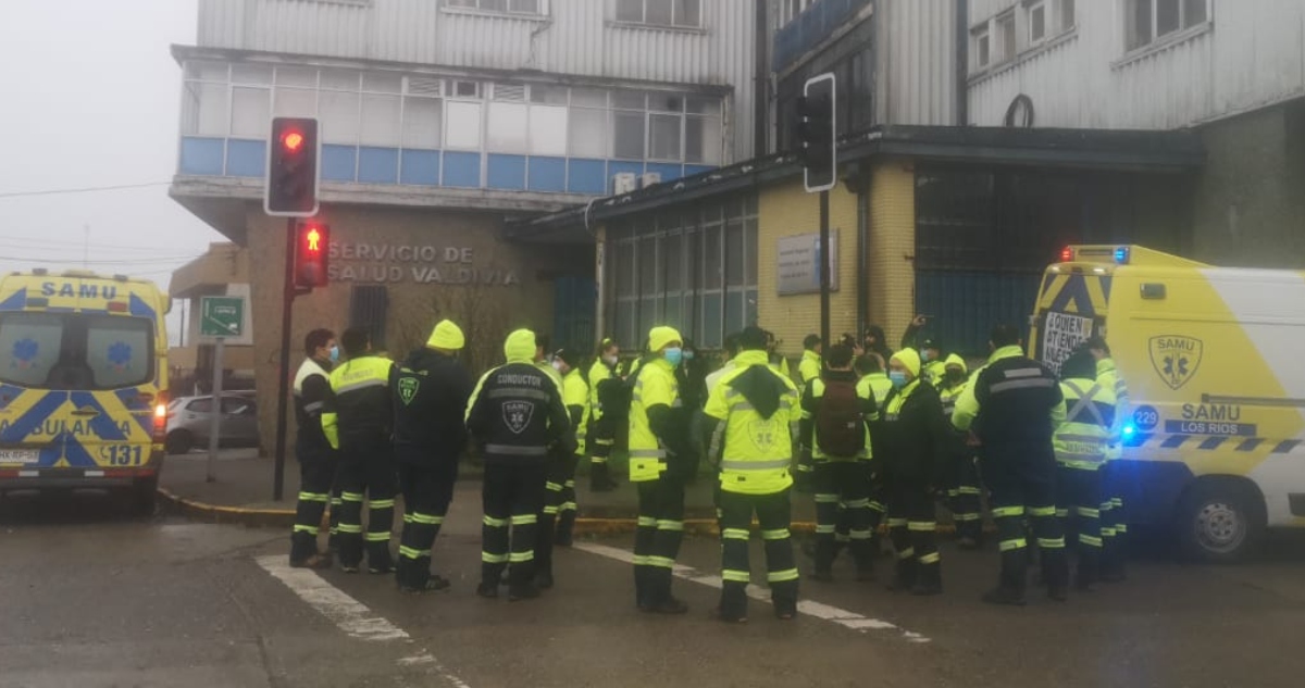 SAMU manifestación en Valdivia