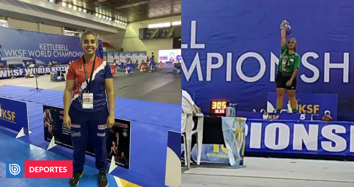 Chileno conquistou o ouro no Mundial Kettlebell em Portugal: Rocío Muñoz na categoria Jerk 20 quilos |  Esportes