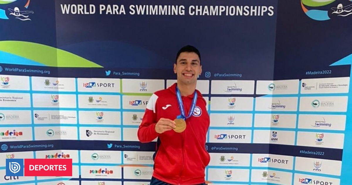 celebra esporte paralímpico chileno: Vicente Almonacid é campeão mundial de natação paralímpica |  Esportes