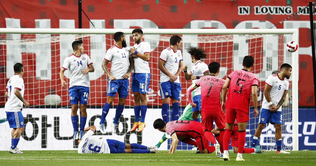 Tiro libre de Heung-Min Son