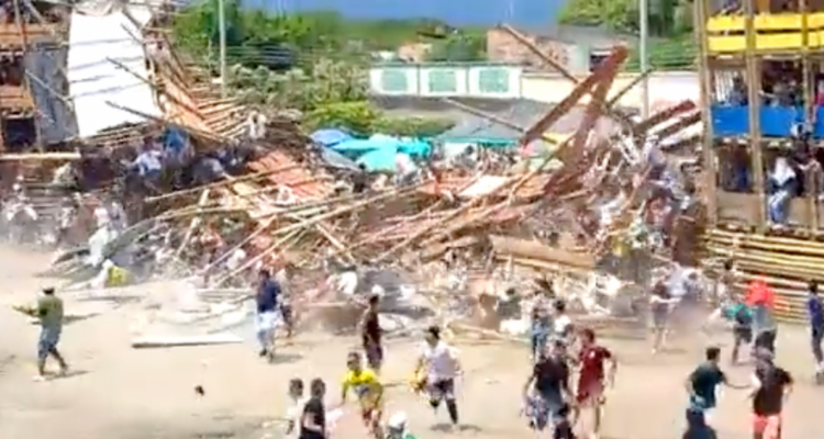 Tragedia en Colombia: se desploma tribuna en plaza de toros y deja al menos cuatro muertos