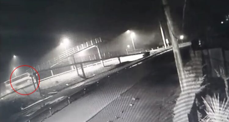 Bus volcado en Ruta 5