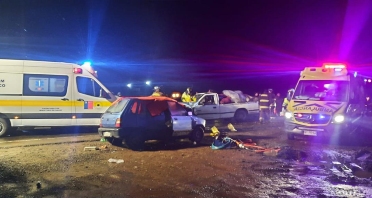 Imagen de accidente en ruta que une Angol y Renaico