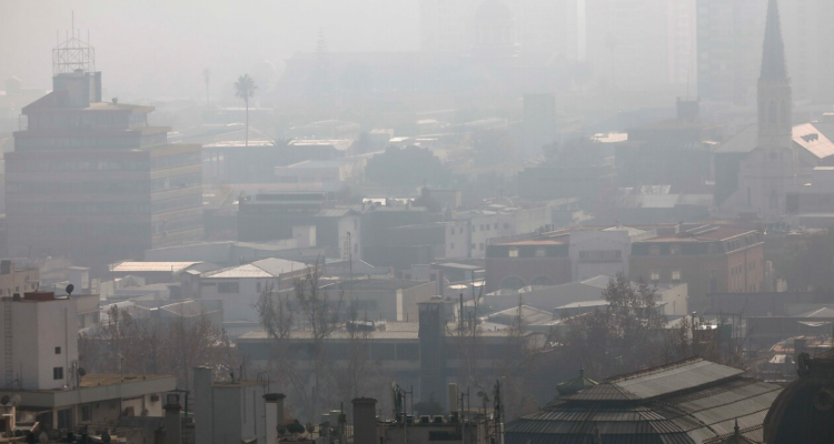 Imagen de mala calidad del aire en la RM