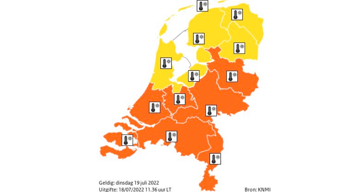Calor en Países Bajos