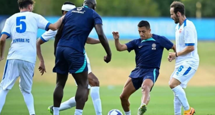 Alexis disputó sus primeros minutos en la pretemporada con el Inter de Milán.