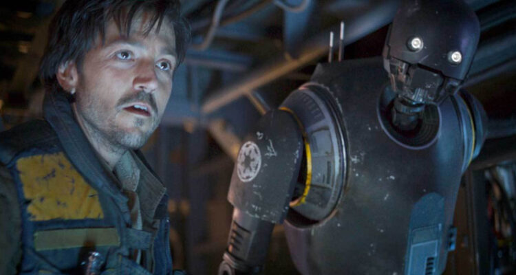 Cassian Andor y K2SO en Rogue One