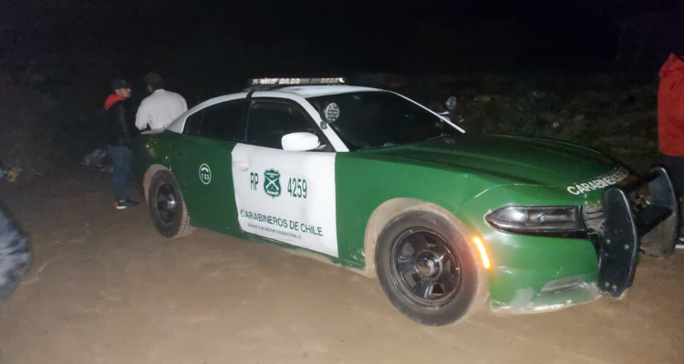 Imagen de Carabineros en procedimiento por hallazgo de cadáver