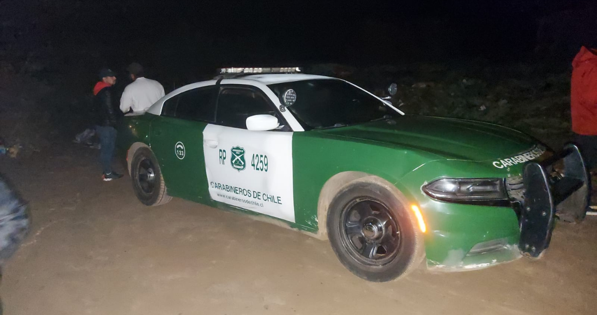 Imagen de Carabineros en procedimiento por hallazgo de cadáver