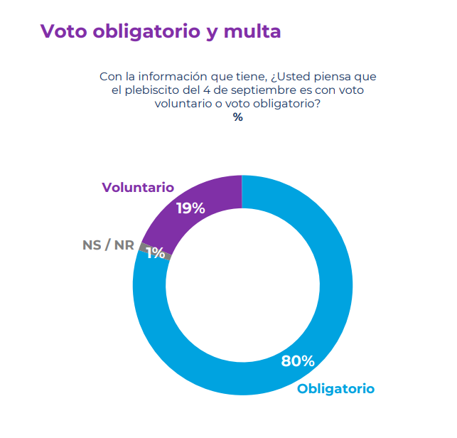 19% piensa que el voto es voluntario, según Cadem