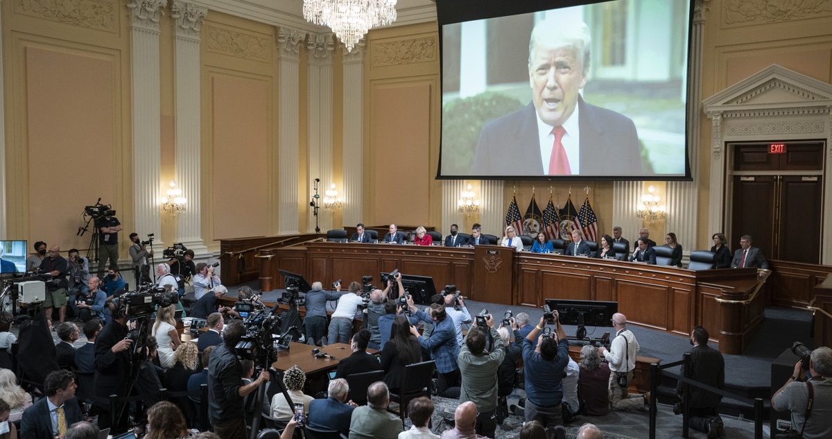 Las audiencias por el asalto al Capitolio.