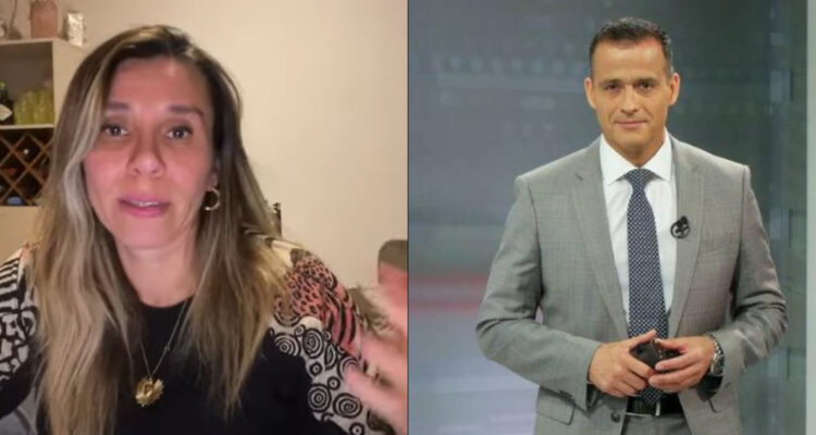 La periodista Cecilia Gutiérrez en su transmisión en vivo. Ahí, contó los problemas económicos a los que se enfrentan tras la demanda de Iván Núñez.