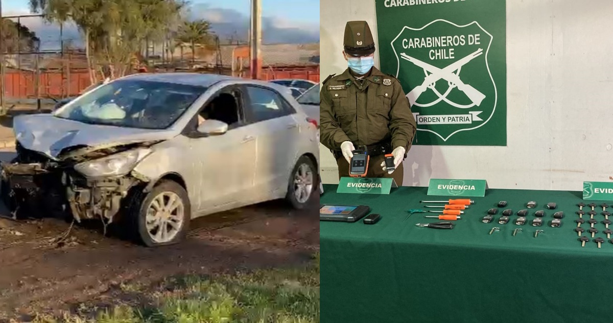 Detenidos acusados por robo de autos