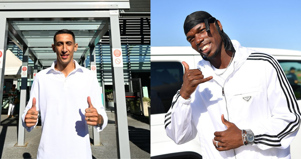 Ángel Di María y Paul Pogba se encuentran en Turín realizándose los exámenes médicos