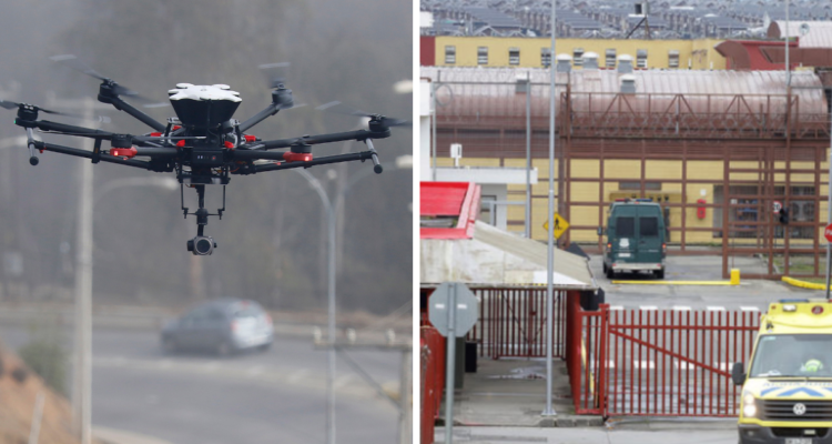 Dron llevaba marihuana, pasta base, tusi y celulares a cárcel Alto Bonito de Puerto Montt