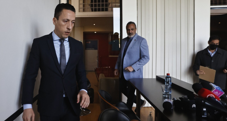 Eduardo Carlezzo y Pablo Milad en la ANFP.