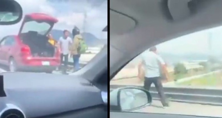 Empujó a repartidos de puente