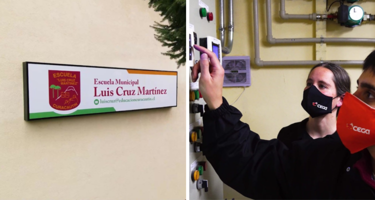 Implementación de geotermia en escuela de Curacautín