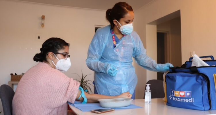 Examen de sangre a domicilio de Examedi