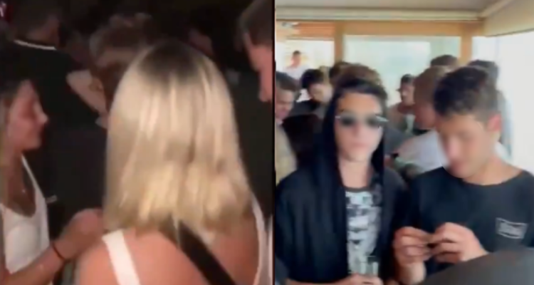 Jóvenes en una fiesta