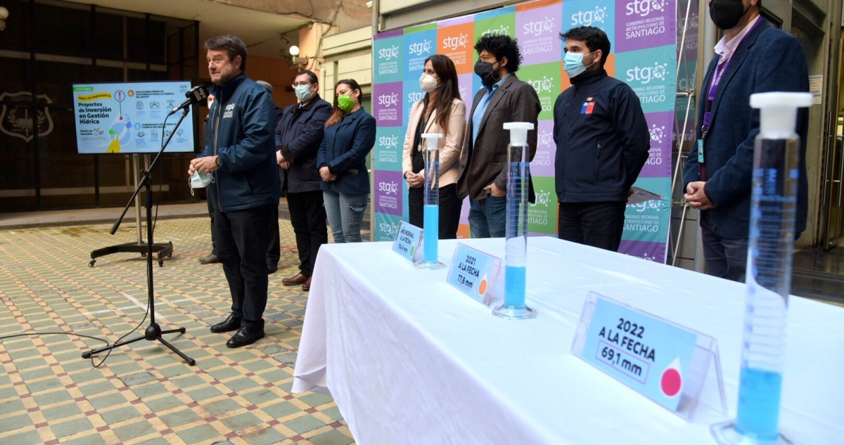 Gobierno Regional destina más de $3 mil millones para frenar el racionamiento de agua potable en la región Metropolitana