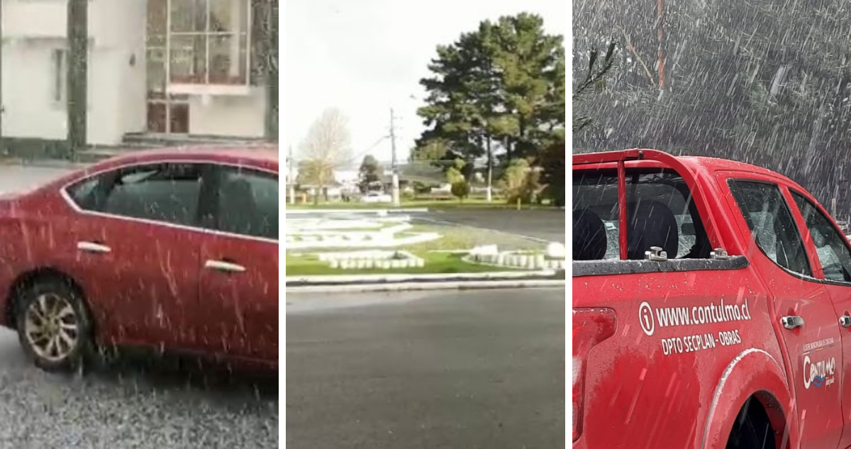 Registran granizos con sol en Gran Concepción