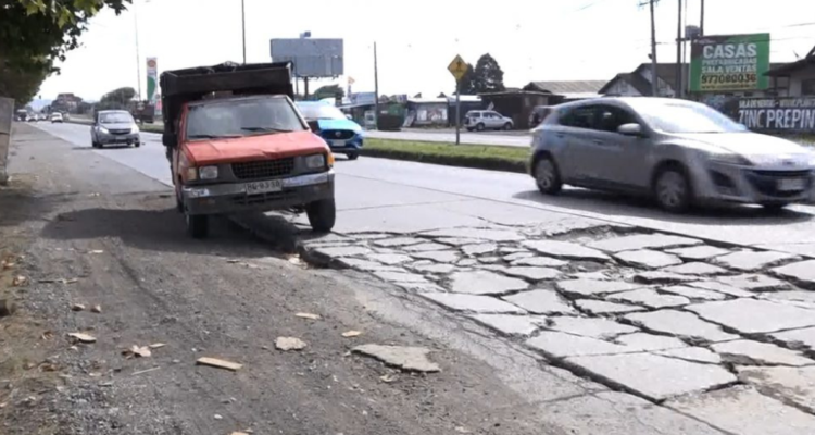 hoyo gigante Concepción Talcahuano