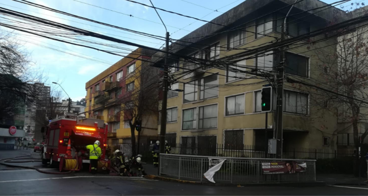 Incendio centro de Concepción