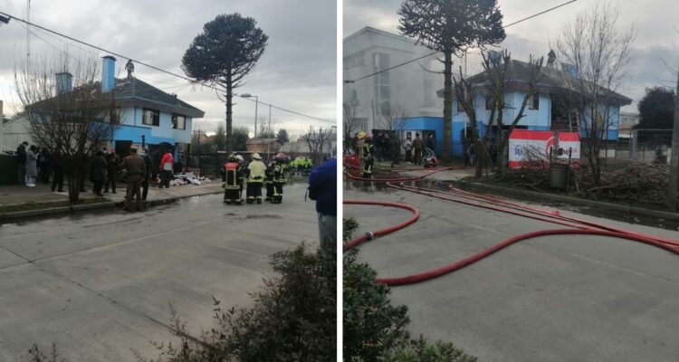 incendio hogar Osorno