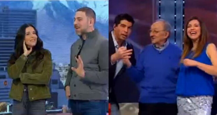 José Antonio Neme y Karla Constant en el matinal Mucho Gusto.