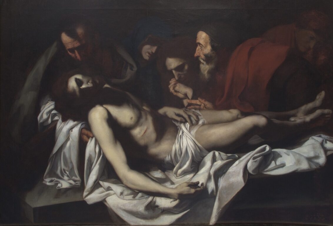 La sepultación de Jesús, Juan Francisco González. Copia de José de Ribera. 