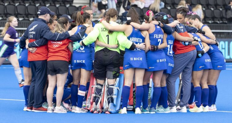 Las Diablas en el Mundial de Hockey Césped 2022.