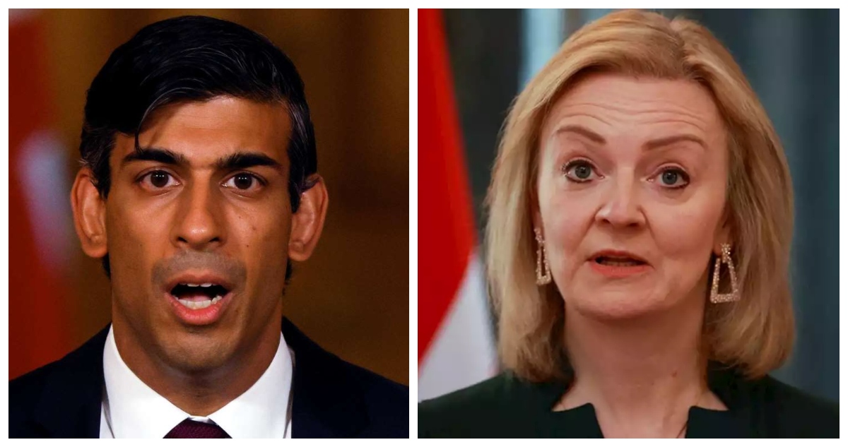 Rishi Sunak y Liz Truss