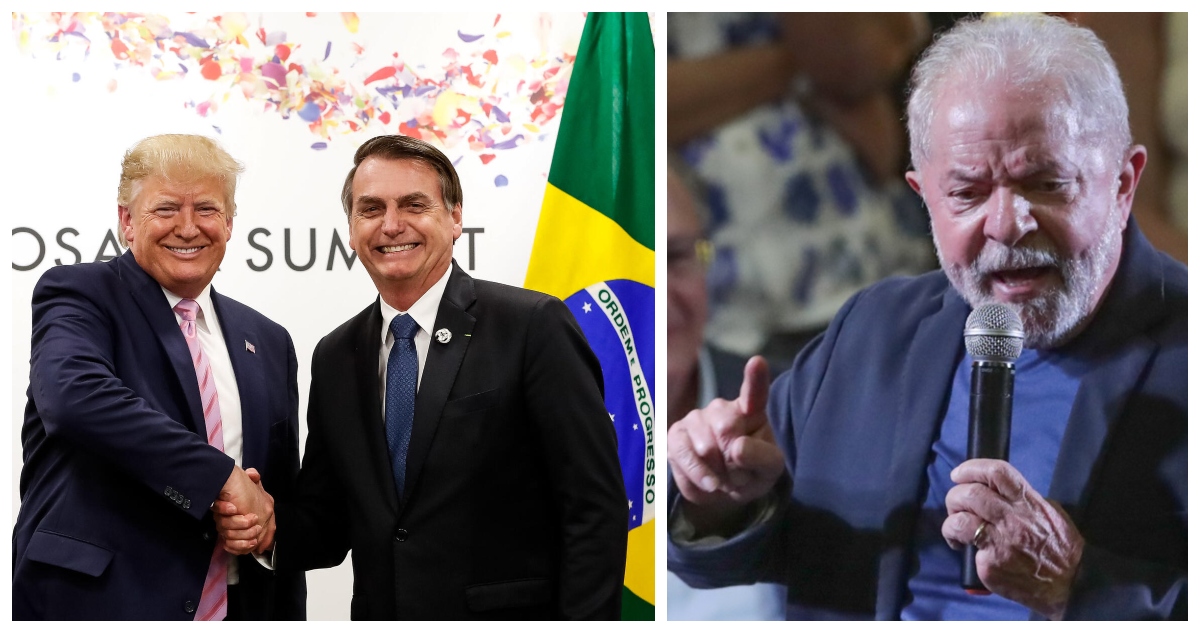 Donald Trump, Jair Bolsonaro y Lula da Silva.