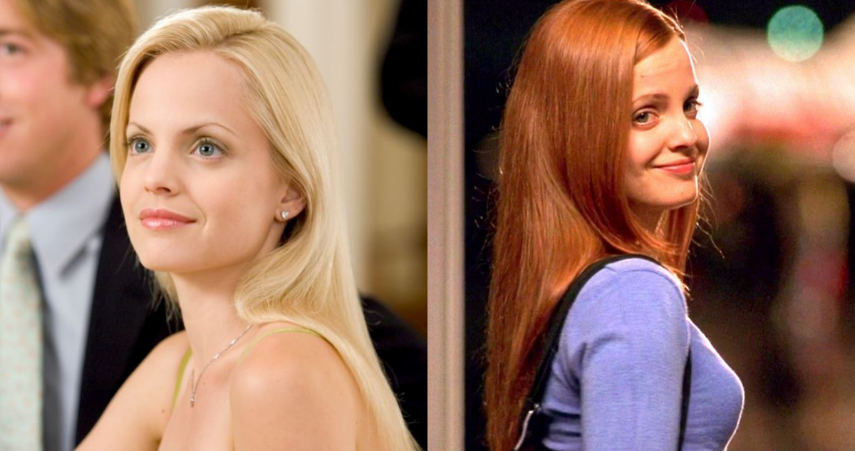 La actriz Mena Suvari interpretando diferentes películas de los 2000.