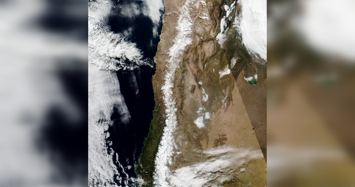 Imagen satelital de Chile
