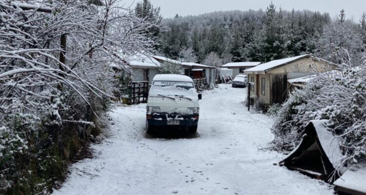 nieve comuna Santa Juana