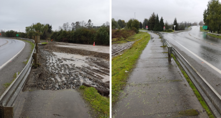 Peatón con discapacidad visual cae en Ruta 5 Sur de Mariquina y acusa la no existencia de señalética