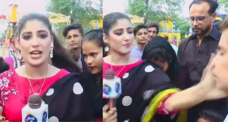 Periodista cachetea a joven