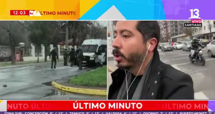 Periodista agredido Barros Arana