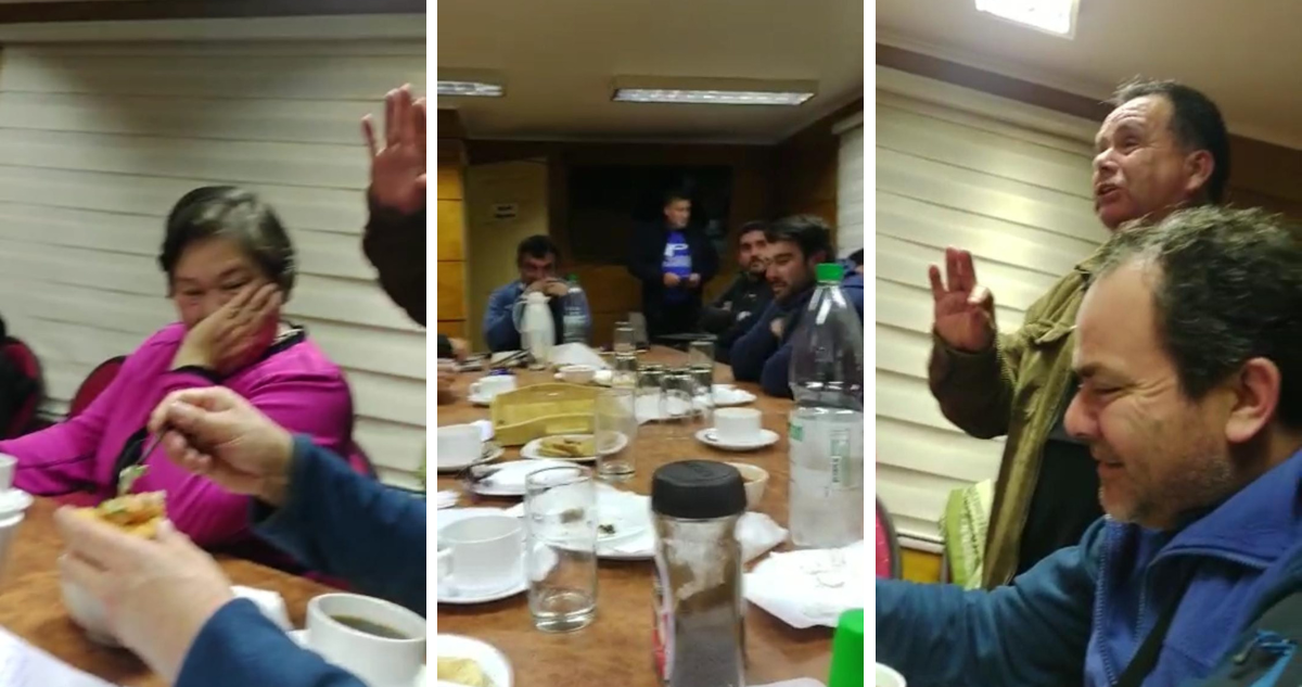 amenazas mapuches reunión pescadores