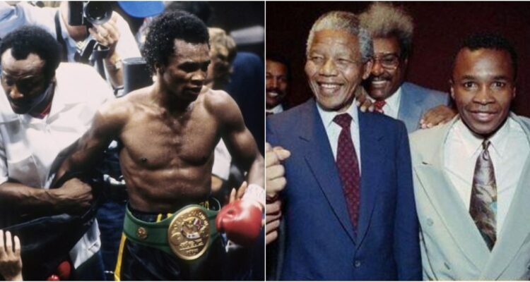 ‘Sugar’ Ray Leonard y Nelson Mandela