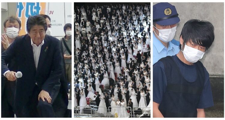 Shinzo Abe, una boda masiva de la secta ‘Moon’, y el perpetrador del magnicidio.