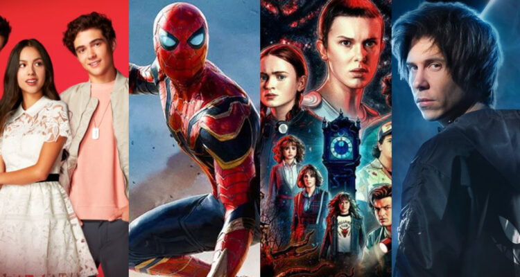 Las portadas de High School Musical la serie, Spider-Man, Stranger Things y Rubius X